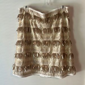 Asos sequin fringe mini skirt